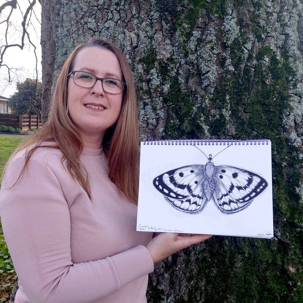 Butterfly Art Print, Furry Moth Art Print, Spotty Moth Art Print, Aztec Moth Art Print